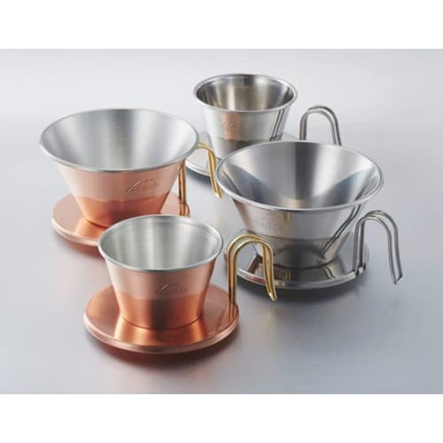 Kalita Wave Series Stainless Steel Coffee Dripper (WDS-185) - Handcrafted by Tsubame Artisans, This Dripper Is Perfect for 2-4 People and Serves 2 or