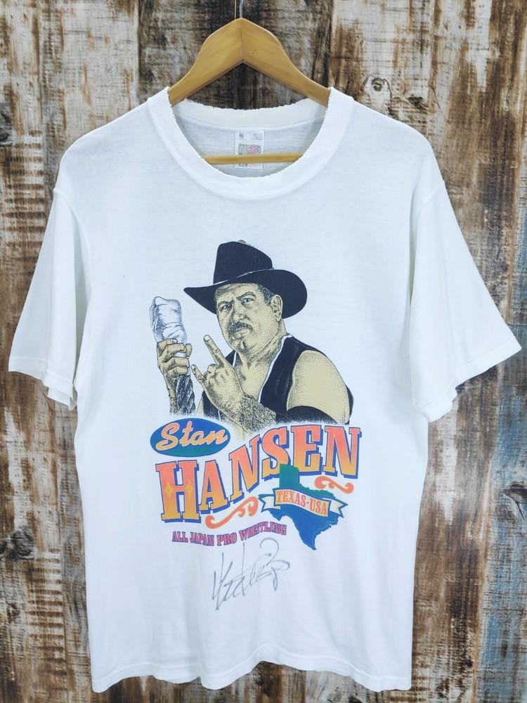 

Stan Hansen Heavy Cotton White Full Size Unisex Classic Tee Shirt AG099 Unisex T-Shirt S
