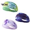 Moisture-wicking Hairband Athletic Headband, Tie-Dye Gradient Sports Anti-Slip Elastic Breathable Sweat-Wicking Comfortable Sweat-absorbent