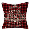 Christmas 40pcs Linen Pillowcase Festive Home Sofa Decoration Pillow Cushion Cover