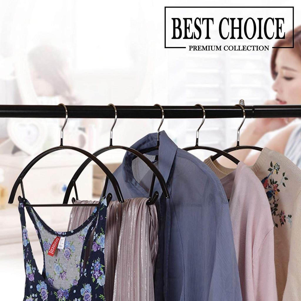 Cozyone Slim for Clothes Jacket Prevents Clothes from Slipping and Use Non-Slip, Shape-Retaining Hangers, 10-Pack, Design, Sturdy, Drying, Storage,