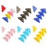 5Pcs Colorful Corner Paper Clamps Note Clip Triangular Bookmarks Clip File Clip Organizers for School Office Supplies