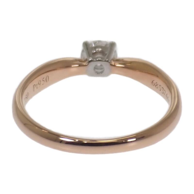 TIFFANY&Co.  #9(JP Size) Ring K18 Pink Gold/Pt950Platinum Women