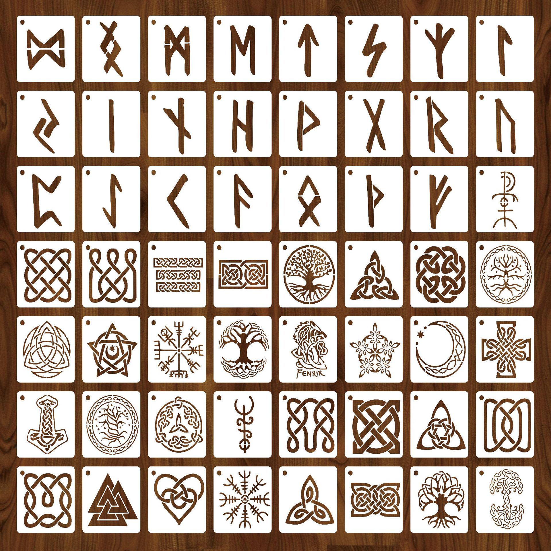 

Viking Rune Celtic Stencil for Wall Art, Fabric Painting, and DIY Crafts