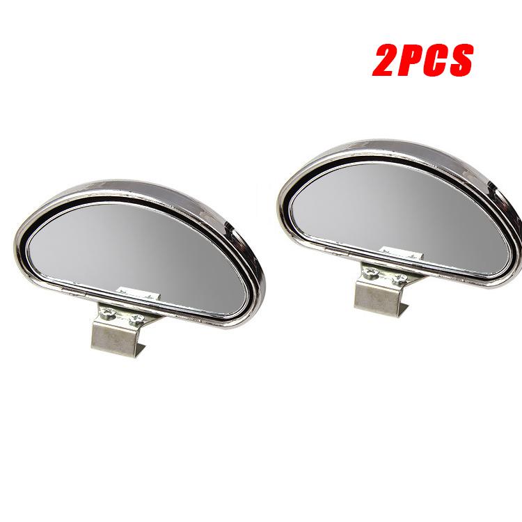 2Pcs Auto Spiegel Toter Winkel Spiegel Einstellbar Flache Weitwinkel Platz Seite Blindspot Rück Parkplatz Spiegel Auto