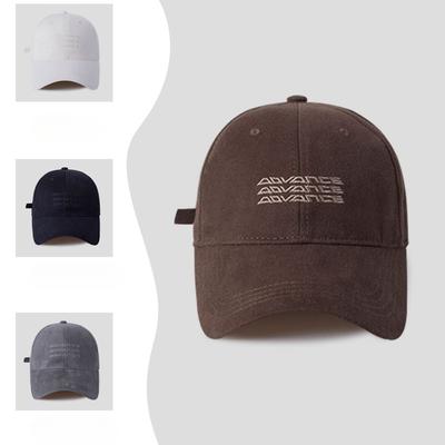 Spring and Summer Korean Version Is Versatile  Embroidered Soft Top Baseball Cap  Big Head Circumference  Small Duckling Hat Trendy