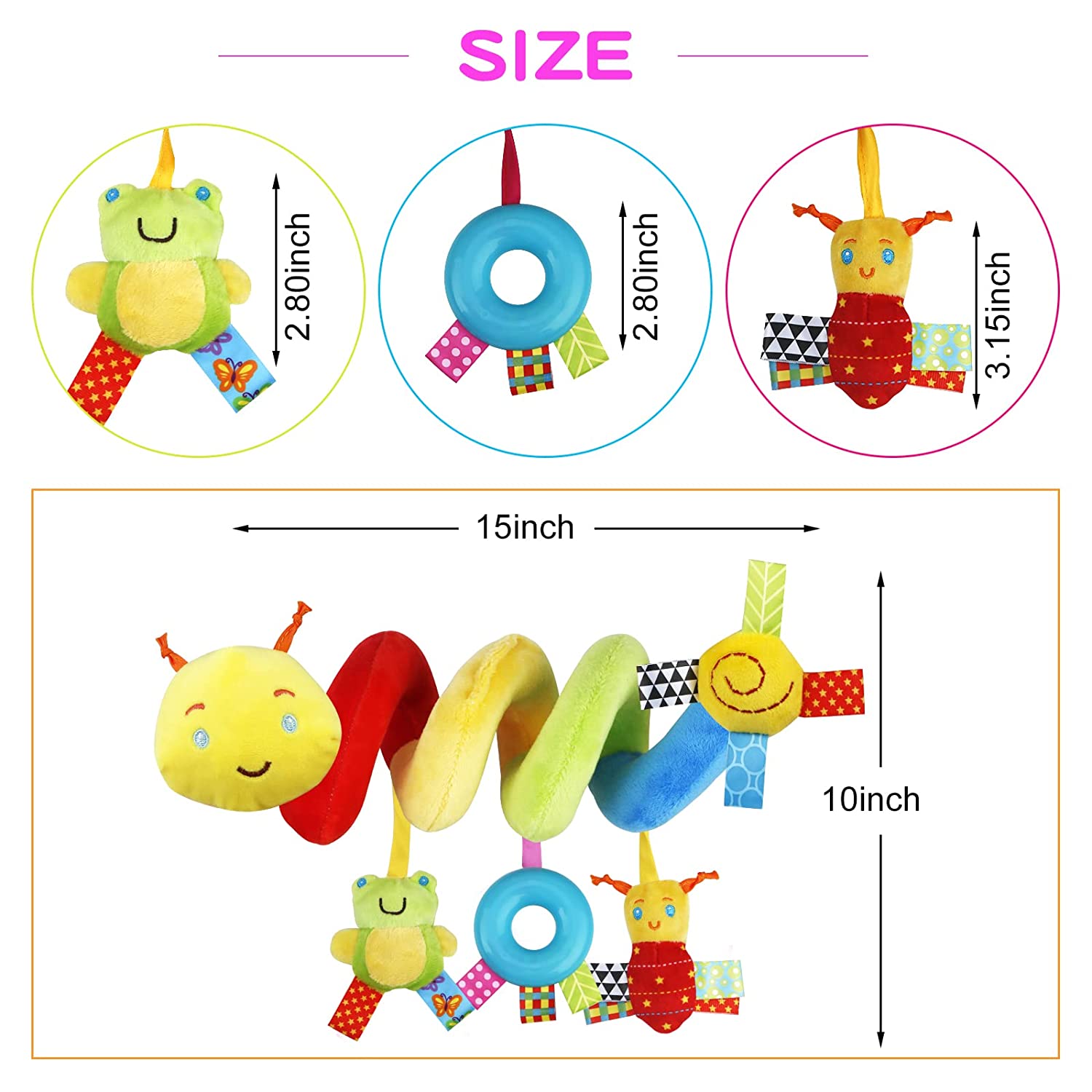 Детские спиральные плюшевые игрушки — фото 3