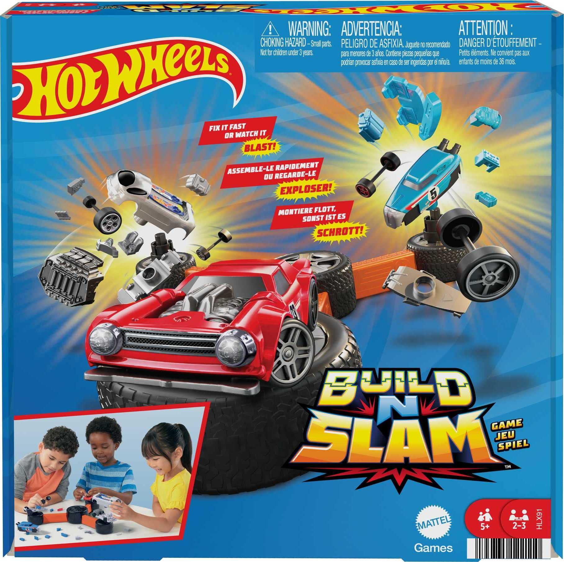 

Игра Mattel Hot Wheels Kumitate Panic многолетней давности и HLX91 Bokan! [быстрая игра на нажатие/действие] [5 вверх]