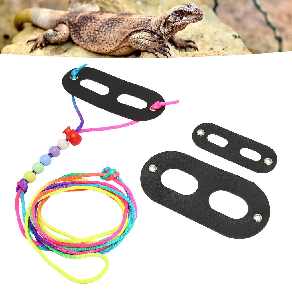 Reptile Harness Leash Kit Soft Comfortable   Reptile Harness with Leash for Bearded Dragon   and Small Pet