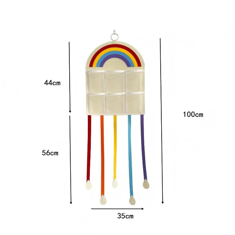 Children Hair Clips Bows Headbands Ties Organizer Hanging Storage Bag Room Decor