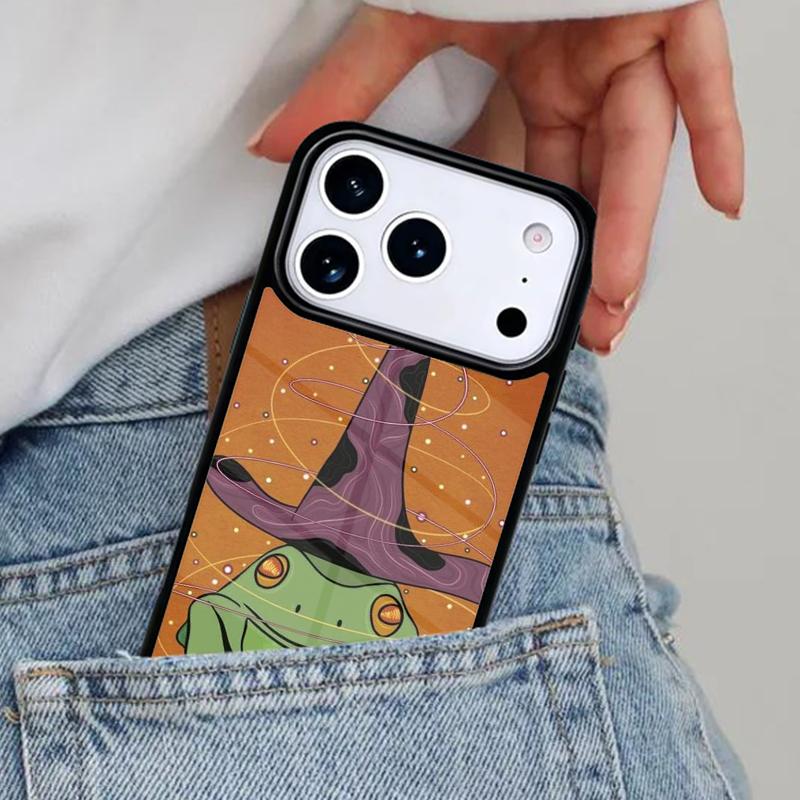 Witch Frog soft Phone Case for iPhone 17ProMax 12 13 14 15 16e 17 Pro Max Plus Air Cover