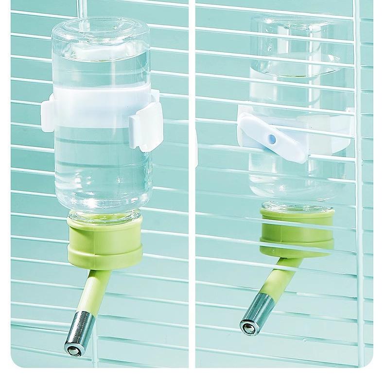Hamster Water Bottle Small Animals Drinker Auto Drinking Fountain Hanging Water Bottle for Guinea Pig Squirrel Rabbit Golden