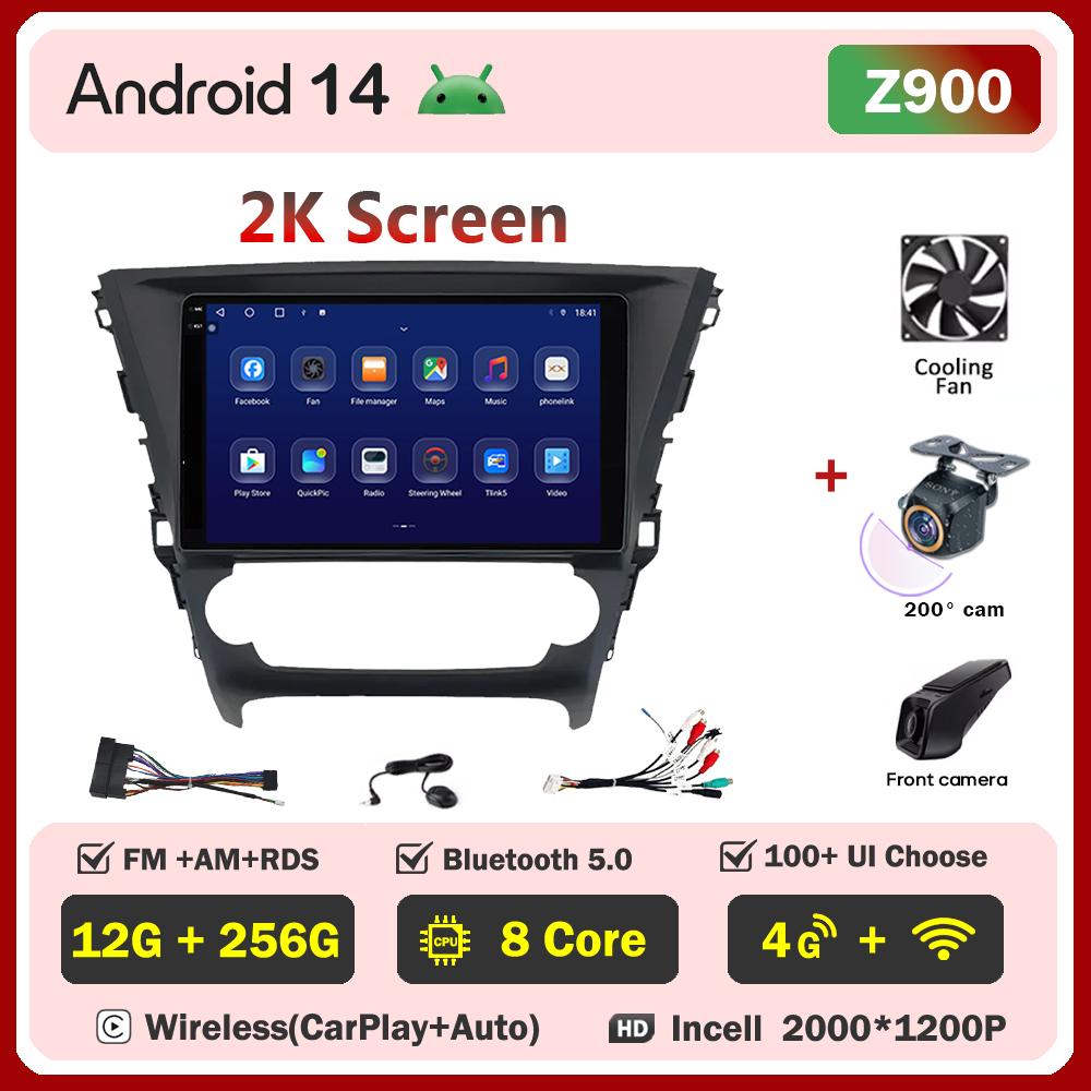 For Toyota Avensis 2018-2020 Car Radio Player Car Carplay Screen Autoradio Mirror Link Car Intelligent Systems Touch Screen RDS