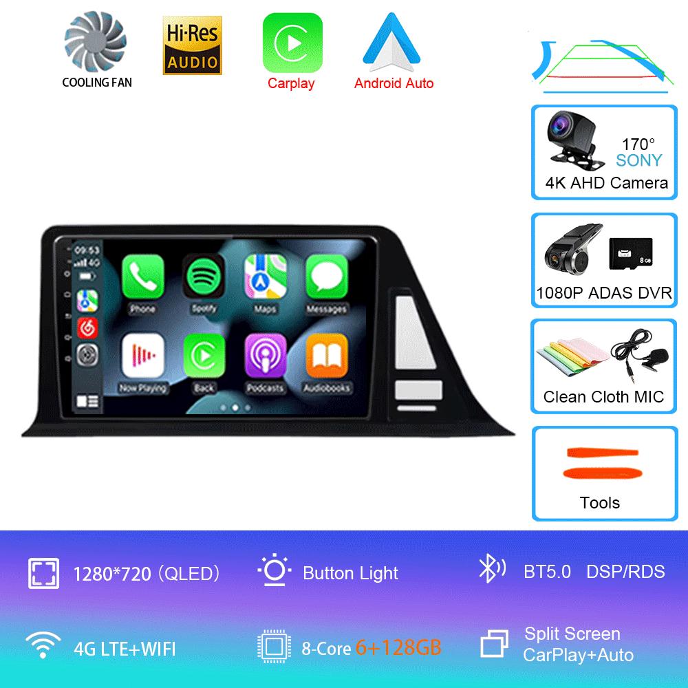 For Toyota CHR C-HR 2016 2017 2018 2019 Car Radio Android 14 Carplay Auto Multimedia Player Autoradio GPS Stereo 2din Head Unit
