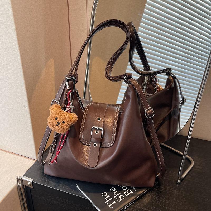 Retro commuter tote bag women's new versatile large-capacity shoulder messenger bag multi-functional backpack