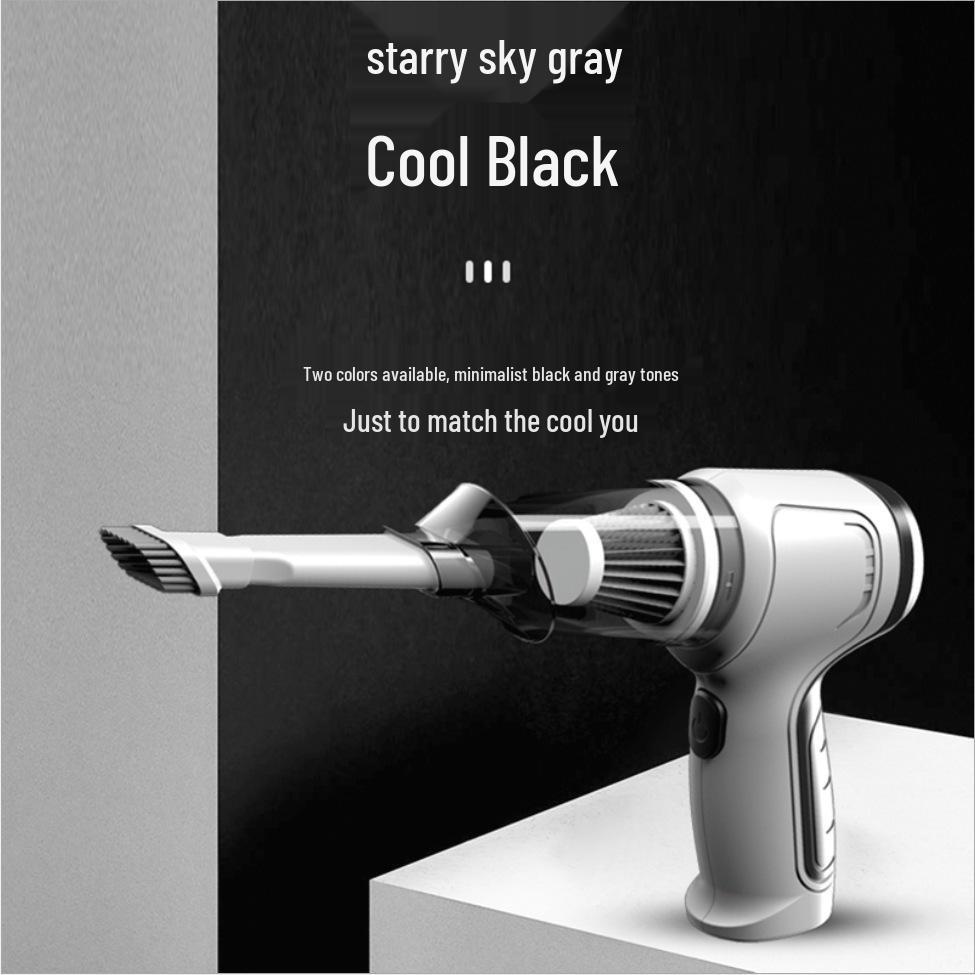 Super výkonný bezdrátový ruční vysavač do auta s dvojitým foukáním a sáním