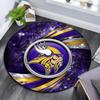 Minnesota Vikings2,Runder Teppich,Teppich für Wohnzimmer Schlafzimmer Sofa Spielzimmer Dekoration,Rutschfeste Bodenmatte