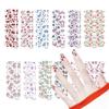 Japanese Flower Nail Art Stickers, Full Cover, Waterproof (YMY2129-2137)