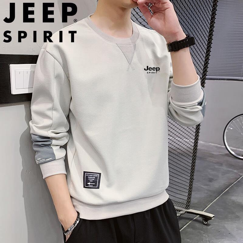 

JEEP SPIRIT Men s Casual Round Neck Pullover Sweatshirt XL