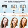 Stable Selfie Stick Tripod with Fill Light 44 Inch Extendable Selfie Stick with Wirel Remote and Tripod Stand 360 Rotation for