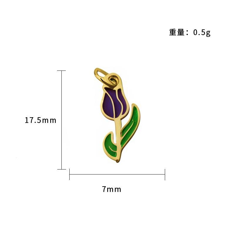 Personalized Small Fresh Stainless Steel Pendant Lucky Safety Bracelet Pendant, Handmade Diy Necklace Jewelry Accessories