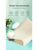 Gesundheitskissen aus thailändischem Naturlatex – Memory-Schaumkern, hohe Rückstellkraft, formstabil, superweicher Baumwollbezug.