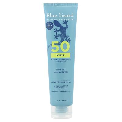 Blue Lizard Australische Sonnencreme, Mineralische Sonnencreme für Kinder, LSF 50, 148 ml (5 fl oz)