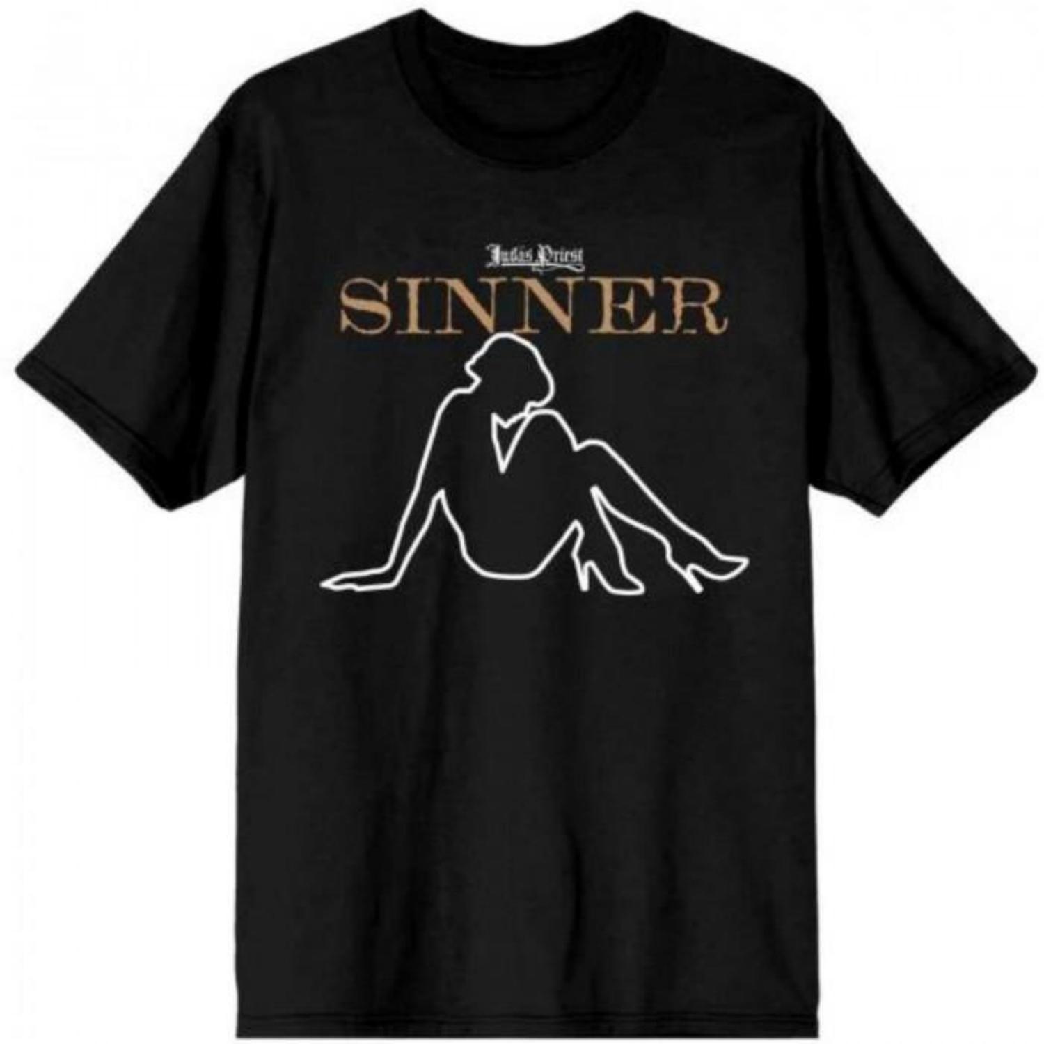 Judas Priest Unisex Adult Sin After Sin Sinner Lady Cotton T-Shirt S чёрный