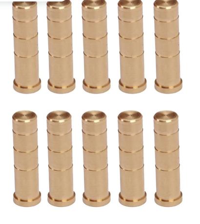 6 2MM Brass Arrow Insert 23mm Length Lightweight Durable Archery Arrow Component Suitable for Carbon and Aluminum Shafts with Threaded Installation