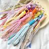 Hot Lace Keychain Braided Rope Charm Pendant Keyring Fashion Simple All-matching Bag Decoration Jewelry Accessories