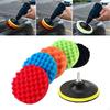 8 Pieces Polishing Pads Kit Buffing with Drill Adapter Polisher Attachment for