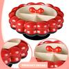 Fruit Bowl with Lid, Snack Serving Bowl, Food Display Rotatable, Made of PET And PP, for
