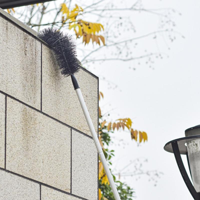 Adjustable Angled Gutter Brush Head Replacement For Efficient Removing Leaves Dirt And Clogs From Drainage Systems