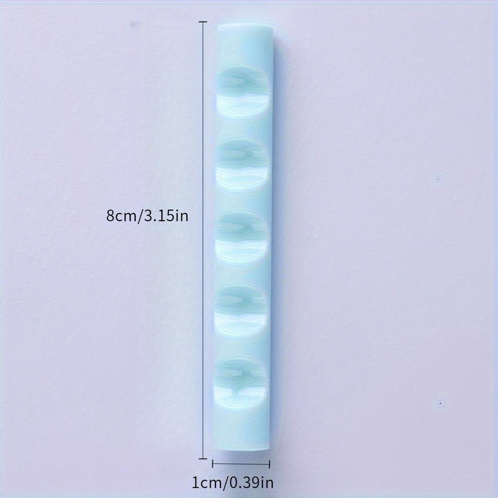 5-Slot Acrylic Nail Art Pen Holder - Multi-Slot Stand for Gel Brushes, Salon & Home Nail Art Accessories Display,Brush Organizer