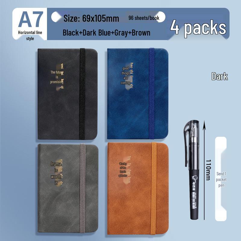 A7 Mini Pocket Notebook - Portable, Simple Style, High Value Memo Pad