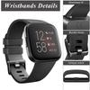 Versa/Versa 2/Versa Lite SE Silicone Solid Color Buckle Watch Band Replacement