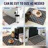 2pcs Dryer Top Protector Mat Washer and Dryer Topper Non Slip Waterproof Machine Cover Dust Proof Quick Drying Topper Pad for Laundry and Kitchen