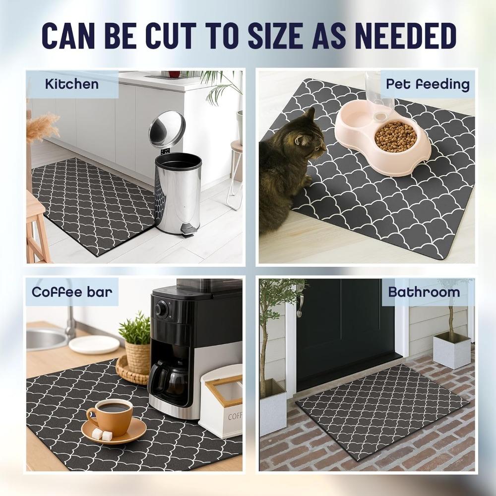 2pcs Dryer Top Protector Mat Washer and Dryer Topper Non Slip Waterproof Machine Cover Dust Proof Quick Drying Topper Pad for Laundry and Kitchen
