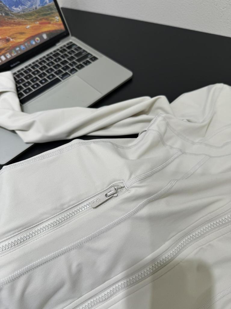 Γυναικείο Μπουφάν Γιόγκα Lulu Nude Feel - Στενή Γραμμή, Όρθιος Γιακάς, Μακρύ Μανίκι, Αθλητική Μπλούζα με Φερμουάρ για Τρέξιμο & Φίτνες.