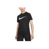 Nike Trophy23 Logo Print Round Neck Sports Short Sleeve T-Shirt Kids Tops Black FD3965-010