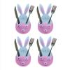 Easter Knife Fork Holder Pocket Carrot Rabbit Eggs Bunny Cutlery Bag for Easter Party Table Decor Tableware Cover Ornaments 2025