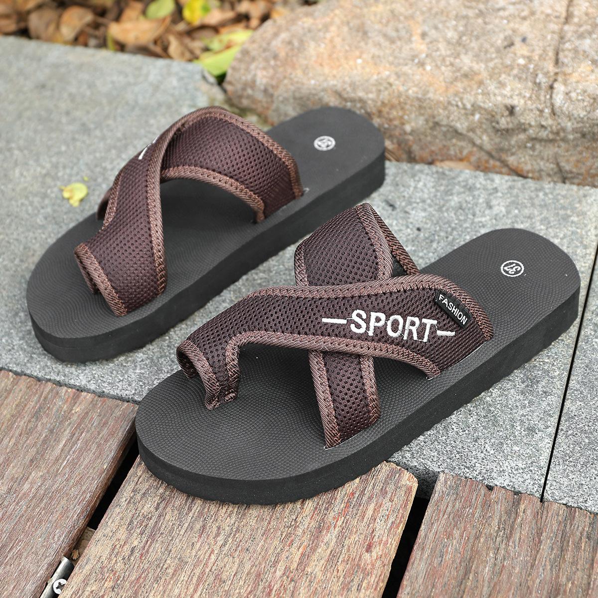 

Интернет-знаменитости носят тапочки с одной ногой, женские весенние босоножки 2025 года с толстой подошвой, характерные для иностранной торговли, односложные французские универсальные сандалии 36 коричневый