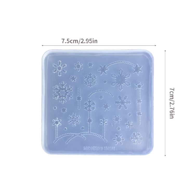 Snowflake Shaped Nail Art Decoration Moulds Great for DIY Making Crafts