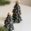 Mini Desktop Resin Small Christmas Tree Ornament Christmas Atmosphere Decoration Gift Ins Po Props Holiday Decoration Supply