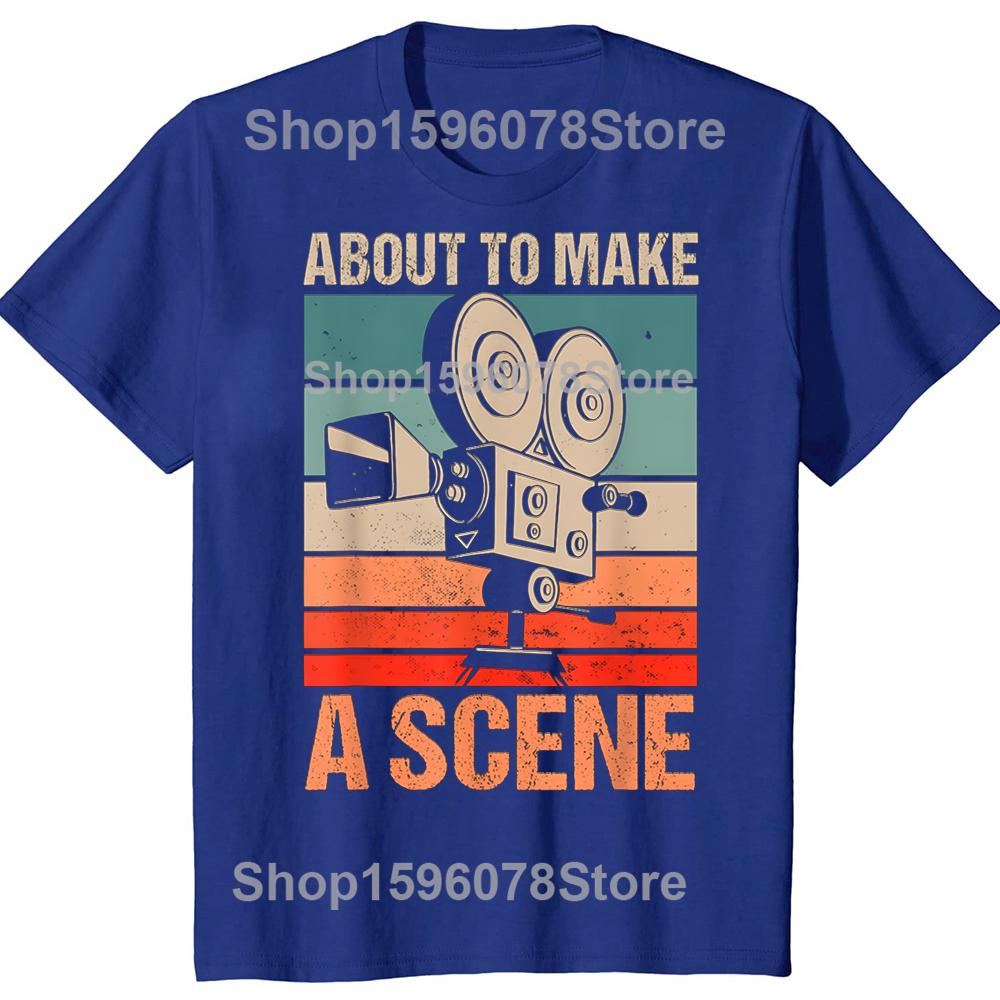 Film Autor Film Macher Kameramann Editor T-Shirt Herren Kleidung Mode T-Shirts Baumwolle Kurzarm Übergroßes T-Shirt Oberteile