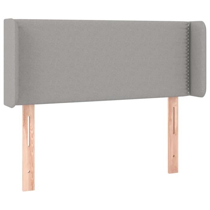 VidaXL Headboard with Ears Light Grey 83x16x78-88 Cm Fabric3118602