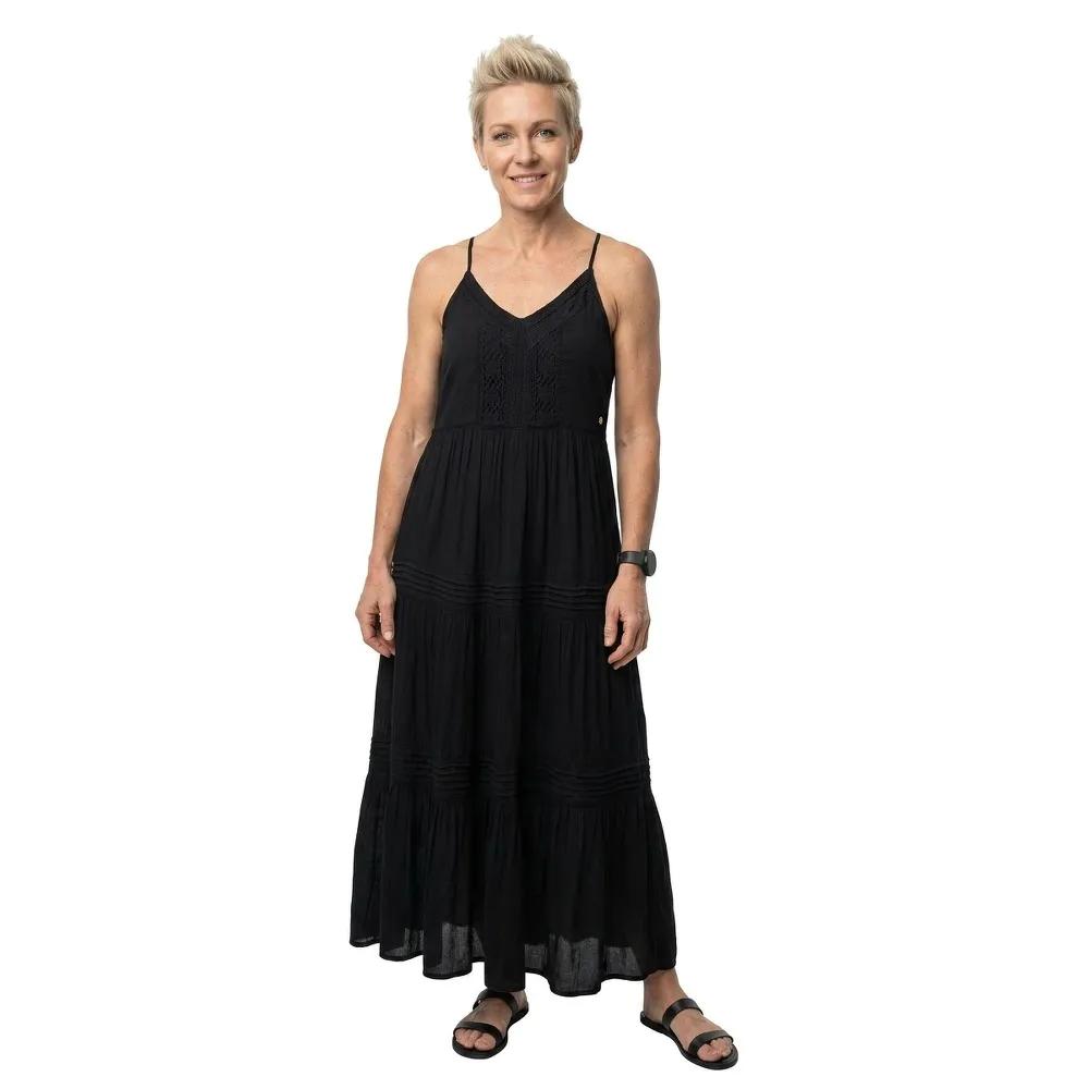 Superdry Damen Schwarz Camisole-Kleid, Lang, Ibiza - Bild 2