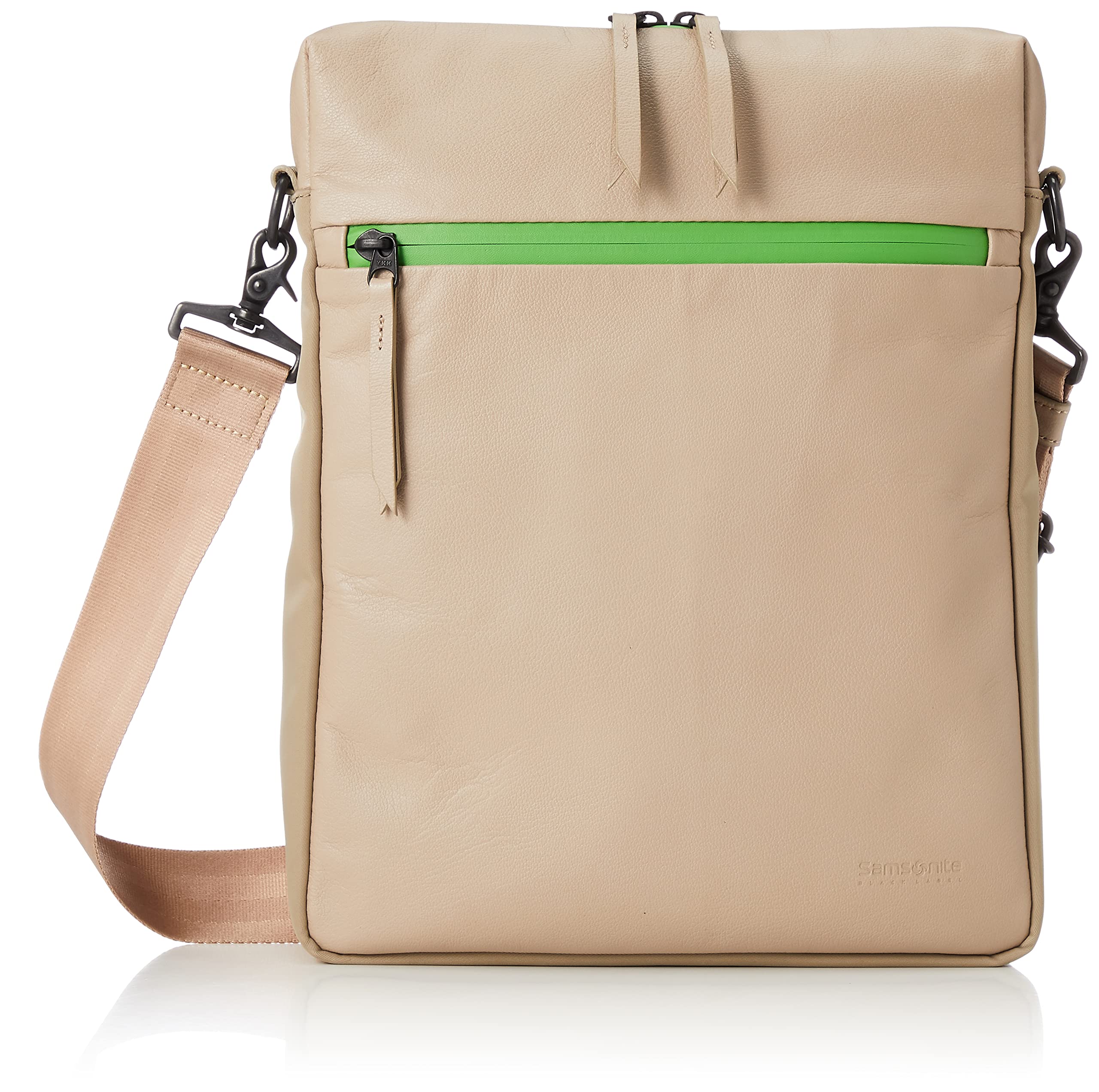 

Black Shoulder Bag Leeds Vertical Shoulder M Made in Japan [Samsonite Label] Men s Beige/Green