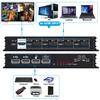 KVM HDMI 4x1 Multiviewer Switch 4K HDMI KVM 4 in 1 Out Seamless Quad Multi-viewer Video Cutting Segmentati Switcher for 4 PC