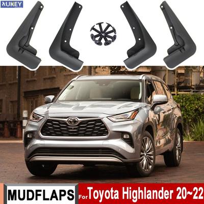 4x Mud Fender For Toyota Highlander Kluger   Mudflaps Splash Guards Mud Flaps Mudguard Wheel Tire Cover Protector
